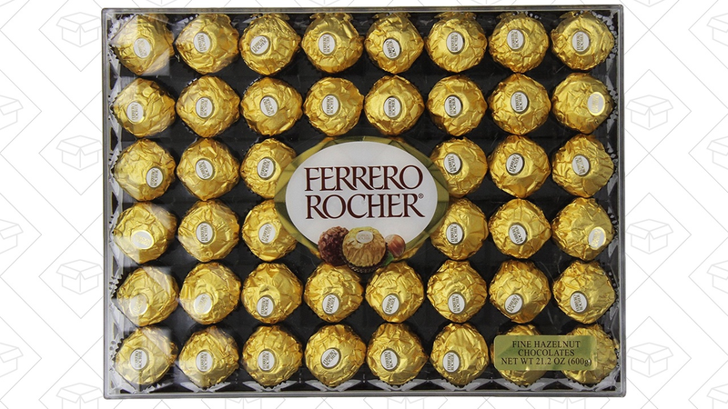 Ferrero Rocher Hazelnut Chocolate 48-Pack, $11 after 15% coupon